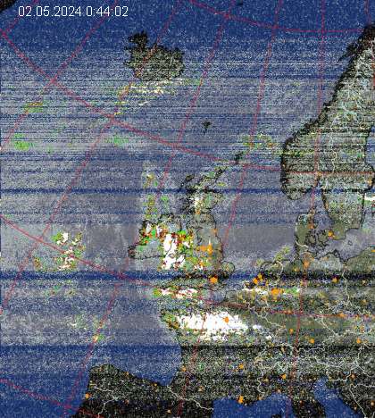 Последний метеоснимок со спутника NOAA
